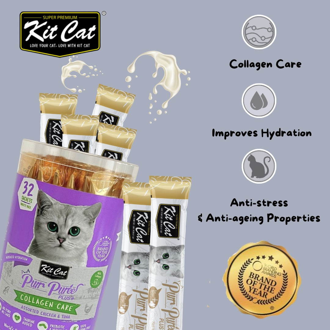 Kit Cat Purr Puree Plus Collagen Care