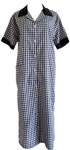 Miss S Domestic Uniforms 3pc Check Black & White